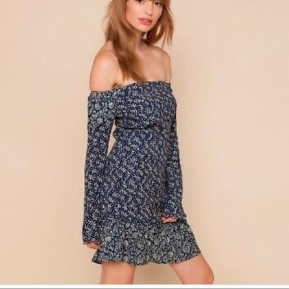 Stone Cold Fox Navy Elsa Dress Fern - Picture 5 of 8